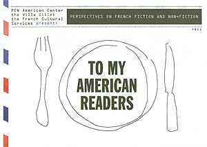 To My American Readers, PEN American Center